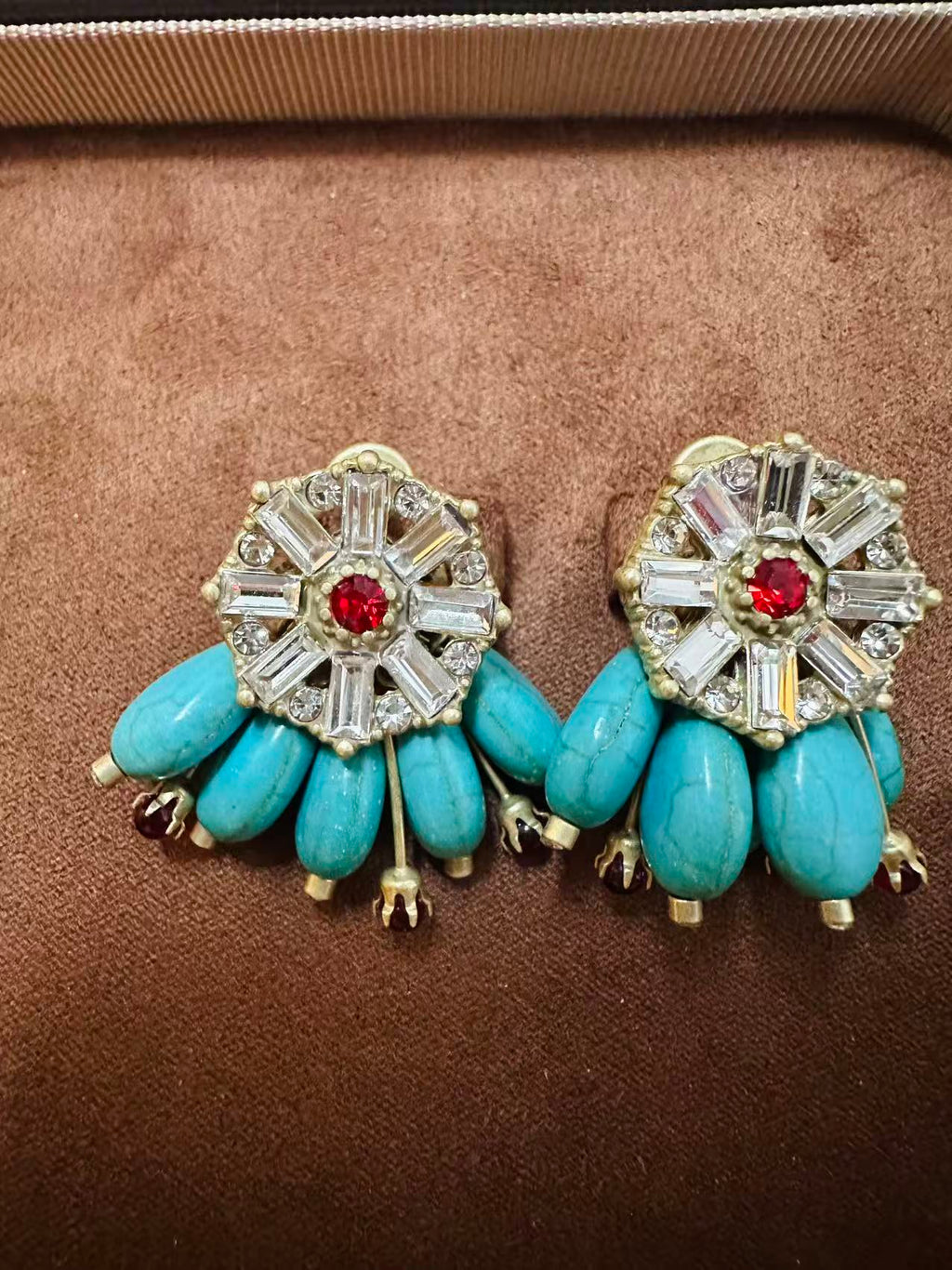 Pine stone earrings
